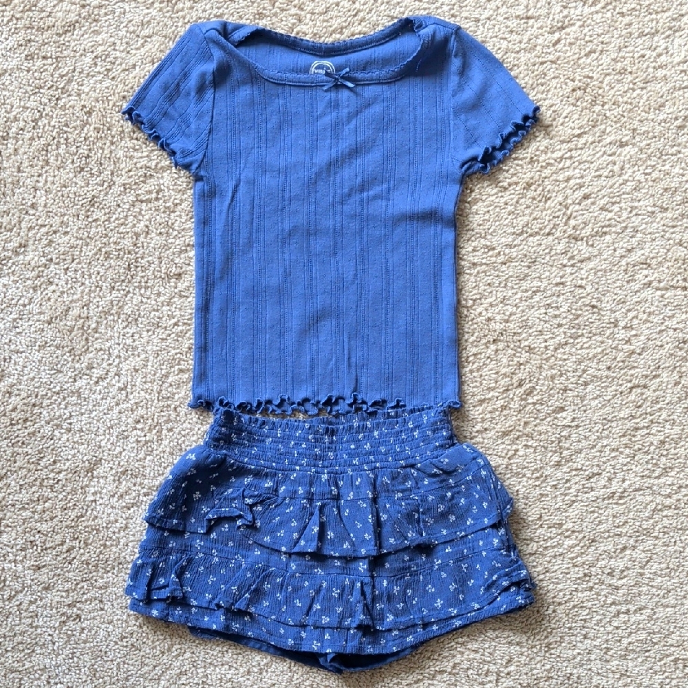 Wonder Nation Blue Knit Top